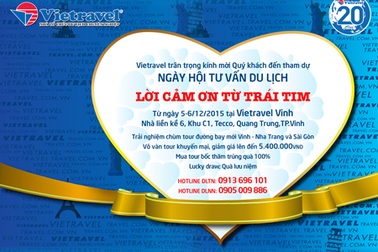 Ngày hội tư vấn du lịch: “Lời cảm ơn từ trái tim”