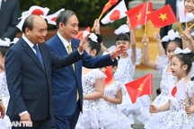 Lễ đón chính thức Thủ tướng Nhật Bản Suga Yoshihide và phu nhân tại Hà Nội