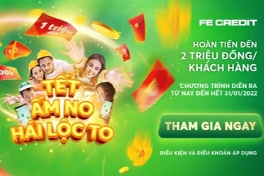 FE CREDIT tung "lộc" lì xì mừng tết Nhâm Dần