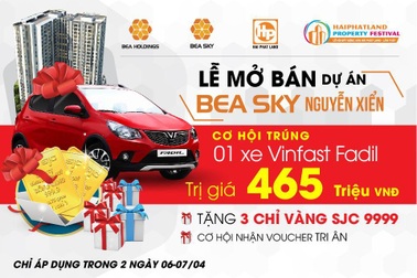 Cơ hội nhận ưu đãi lên tới 500 triệu tại Lễ mở bán Bea Sky Nguyễn Xiển