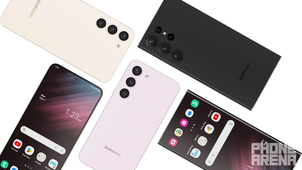 Ảnh bản dựng hoàn chỉnh bộ 3 Galaxy S23/S23+ và S23 Ultra (Ảnh: PhoneArena). Ảnh bản dựng hoàn chỉnh bộ 3 Galaxy S23/S23+ và S23 Ultra (Ảnh: PhoneArena).