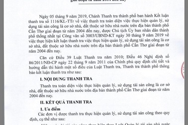 Nhiều đất công ở Cần Thơ được cho thuê không qua đấu giá