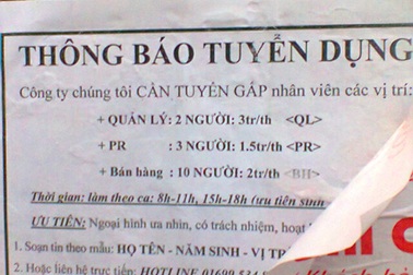 Sinh viên cần cảnh giác với các nhà tuyển dụng kiểu này
