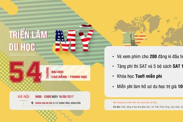 Gói hỗ trợ tài chính khổng lồ tại Triển lãm Du học 54 trường Mỹ