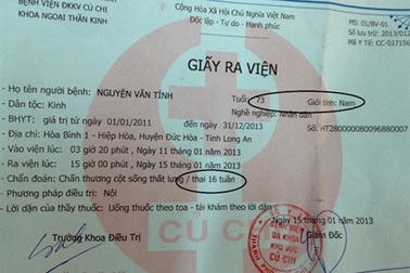 Ông già 73 tuổi... thai 16 tuần