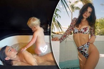 Emily Ratajkowski bị chỉ trích vì chụp ảnh khỏa thân trong bồn tắm với con