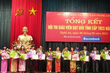 Nghệ An: Hơn 290 giáo viên đạt dạy giỏi cấp tỉnh năm 2012