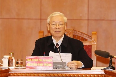 Tổng Bí thư chủ trì họp Tiểu ban Văn kiện Đại hội XIII của Đảng