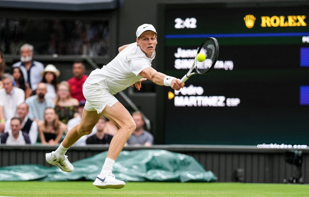 Sinner chinh phục kỷ lục tồn tại hơn 50 năm tại Wimbledon - 2 Sinner chinh phục kỷ lục tồn tại hơn 50 năm tại Wimbledon - 2