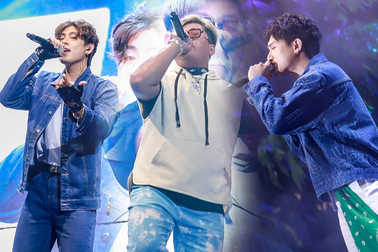 Khán giả TPHCM mặc áo mưa, che ô hòa thanh cùng GreyD dưới trời mưa