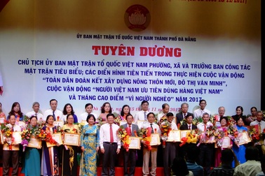 Đà Nẵng vinh danh 40 Chủ tịch UBMTTQ và trưởng ban công tác mặt trận tiêu biểu