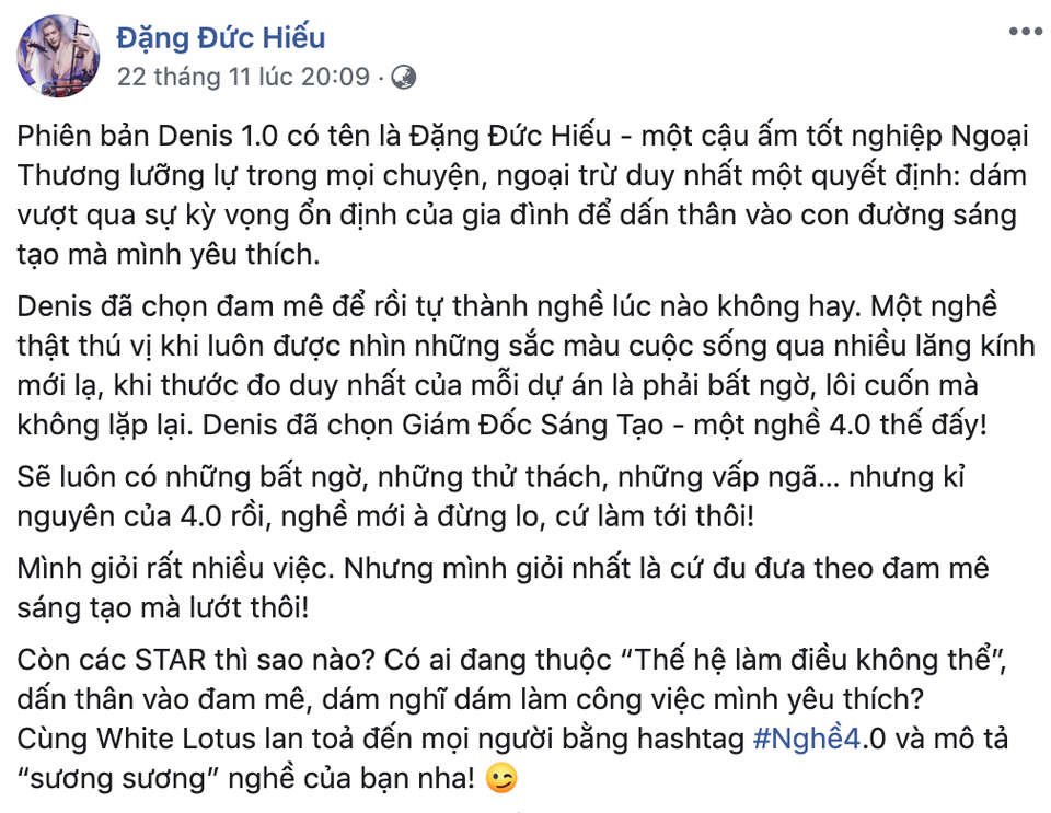 Hoàng tử bạc Denis Dang: Không thể thành công nếu thiếu sự giúp đỡ của công nghệ - 2 Hoàng tử bạc Denis Dang: Không thể thành công nếu thiếu sự giúp đỡ của công nghệ - 2