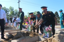 Quảng Trị:  Truy điệu và an táng 10 hài cốt liệt sĩ