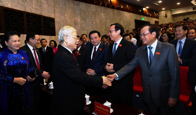 Chùm ảnh: Đại hội đại biểu Đảng bộ TP Hà Nội lần thứ XVII, nhiệm kỳ 2020 - 2025 - Ảnh 6.