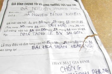 Tạm giữ gã chồng làm đám ma cho vợ đang sống