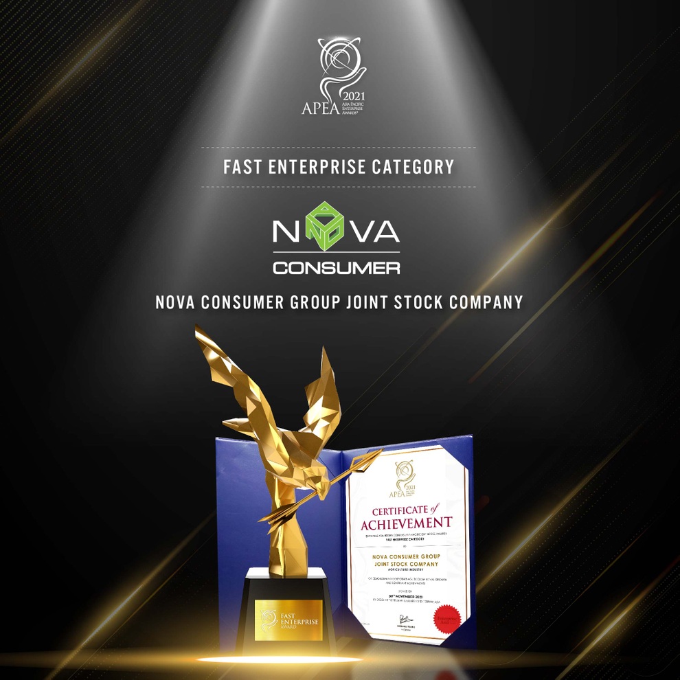 Nova Consumer được Enterprise Asia vinh danh là một trong những Doanh nghiệp tăng trưởng nhanh - 1 Nova Consumer được Enterprise Asia vinh danh là một trong những Doanh nghiệp tăng trưởng nhanh - 1