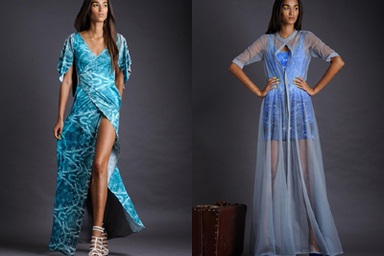 Ngập tràn sắc xanh trong bộ sưu tập Xsenia & Olya