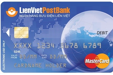LienVietPostBank phát hành thẻ ghi nợ quốc tế MasterCard Debit