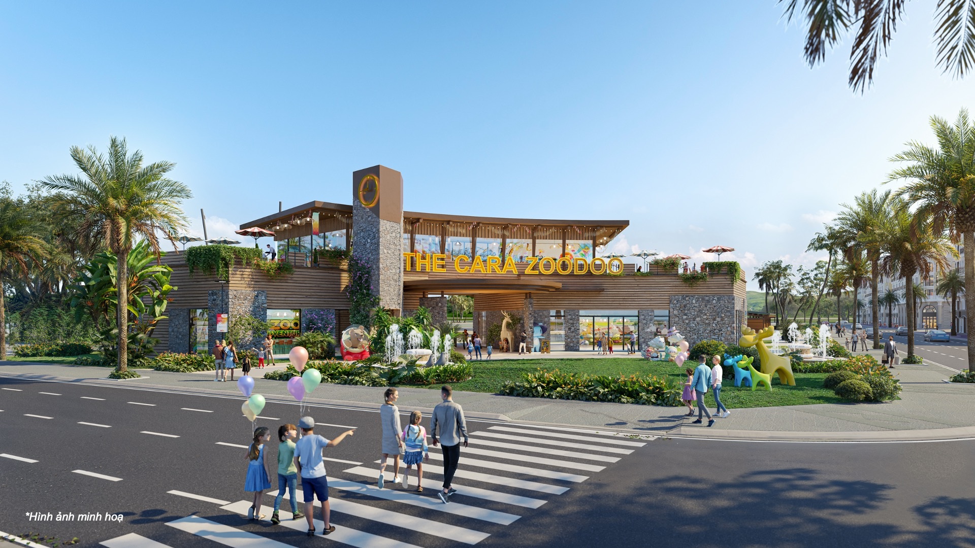 Viele Einrichtungen in CaraWorld werden anlässlich der Übergabe von Song Town im Jahr 2026 - 7 in Betrieb sein Nhiều tiện ích tại CaraWorld sẽ hoạt động vào dịp bàn giao Sông Town năm 2026 - 7