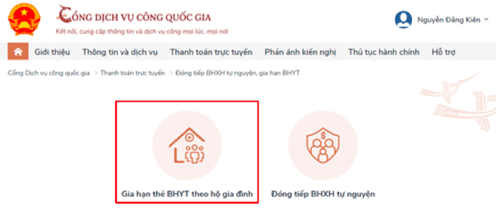 Trong giãn cách, hộ gia đình gia hạn đăng ký thẻ BHYT bằng cách nào? - 2 Trong giãn cách, hộ gia đình gia hạn đăng ký thẻ BHYT bằng cách nào? - 2
