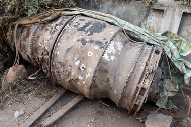 “Vật thể lạ” trục vớt ngoài biển là đuôi máy bay Mỹ