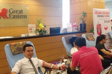 Great Eastern tổ chức chương trình hiến máu tại chi nhánh Hà Nội