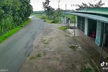 Phóng với “tốc độ bàn thờ”,  thanh niên lao xe máy vào nhà ven đường