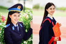 Nữ sinh 2 lần thi hoa hậu, tốt nghiệp Học viện Cảnh sát loại giỏi