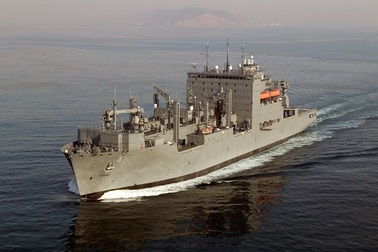 Tàu hàng Mỹ lần đầu tiên tiếp tế tàu hải quân Ấn Độ trên Biển Đông