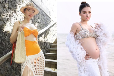 Minh Hằng và dàn mỹ nhân Việt chuộng mặc gợi cảm khi mang bầu