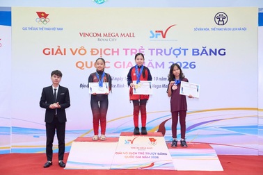 Nguyễn Hoàng Bảo Chi giành 4 HCV giải vô địch trẻ trượt băng quốc gia 2026