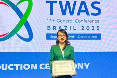 Nữ giáo sư Việt được công nhận là Viện sĩ Viện Hàn lâm Khoa học Thế giới