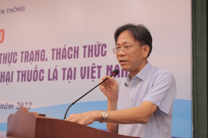 Ông Hồ Hồng Hải - Phó Vụ trưởng Vụ Pháp chế, Bộ Thông tin và Truyền thông phát biểu tại hội thảo.