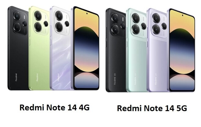 So sánh sự khác biệt giữa Xiaomi Redmi Note 14 5G và 4G: Lựa chọn máy nào tốt hơn?