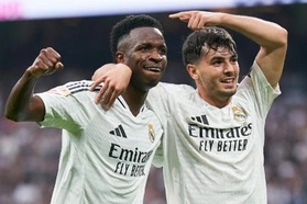 Vinicius lập hat-trick, Real Madrid tạm thoát khỏi khủng hoảng