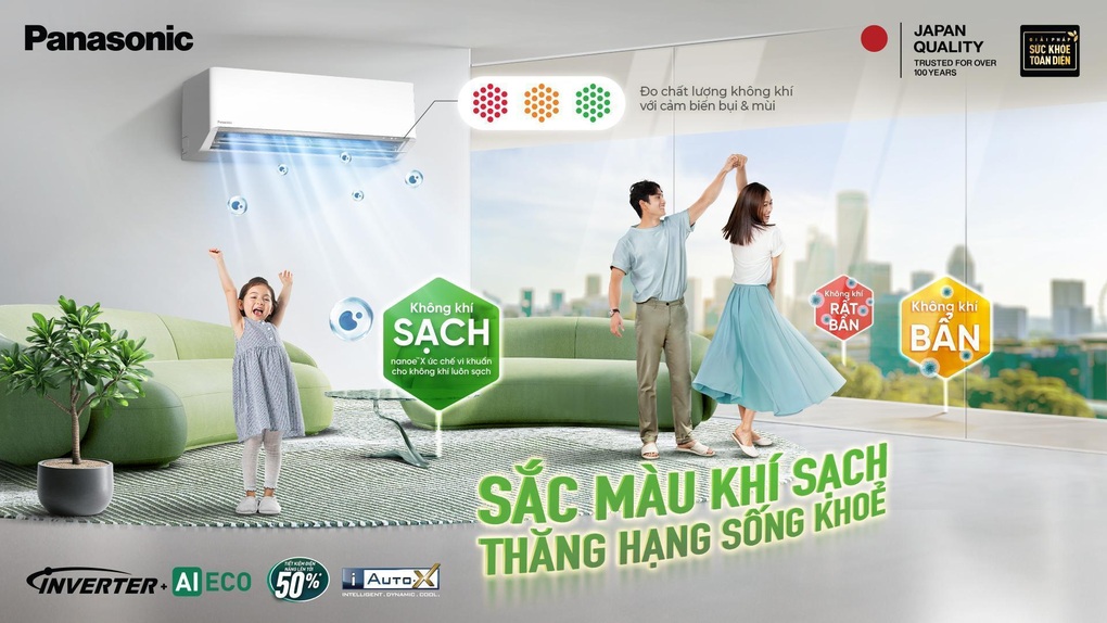 Nhận diện chất lượng không khí, nâng tầm sức khỏe với điều hòa Panasonic thế hệ mới - 1 Nhận diện chất lượng không khí, nâng tầm sức khỏe với điều hòa Panasonic thế hệ mới - 1