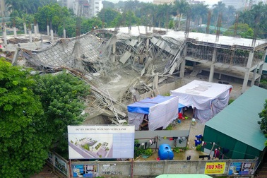 Sập công trình trường mầm non ở Hà Nội: Sự cố được báo trước?