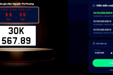 Biển số ô tô "siêu đẹp" 30K-567.89 chính thức có chủ với giá hơn 13 tỷ đồng