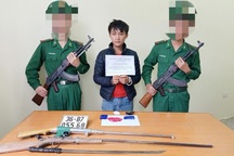 Mang theo 2 khẩu súng vượt biên buôn ma túy