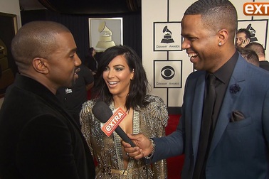 Kanye và vợ đẹp đôi trên thảm đỏ