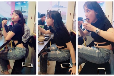 Bức ảnh cô gái có “vòng eo co giãn đáng nể" thu hút dân mạng