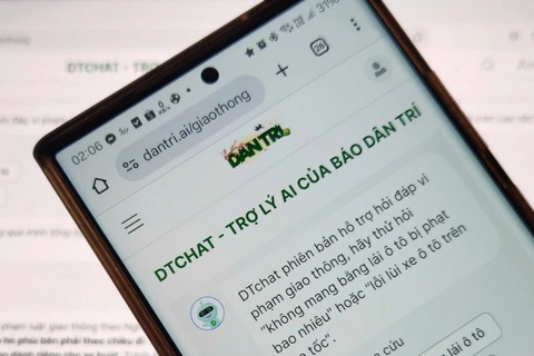 Dân trí ra mắt chatbot AI để tra cứu mức xử phạt lỗi giao thông