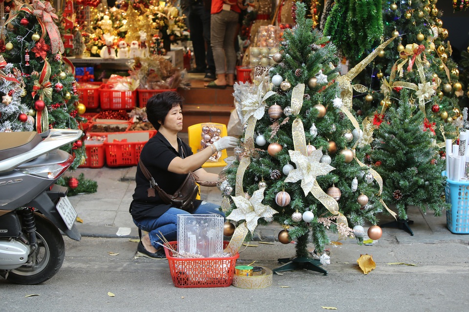 Đường phố Hà Nội được trang hoàng rực rỡ đón Giáng sinh - 11