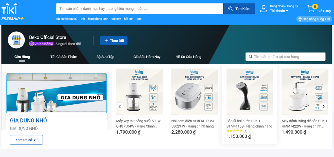 Beko ra mắt gian hàng chính hãng trên các sàn thương mại điện tử tại Việt Nam - 3 Beko ra mắt gian hàng chính hãng trên các sàn thương mại điện tử tại Việt Nam - 3
