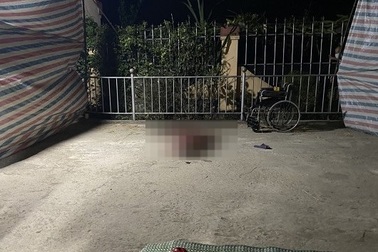 Ngồi xe lăn hóng mát trước ngõ, bị đối tượng tâm thần chém tử vong