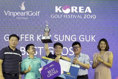 Vinpearl Golf - Korea Golf Festival 2019: So kè từng điểm gậy, golfer Kim Sung Guk giành chiến thắng kịch tính