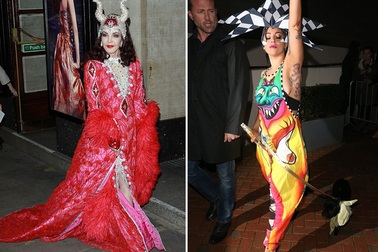 Ngôi sao U70 hóa thân thành nữ hoàng, Lady Gaga "màu mè" xuống phố