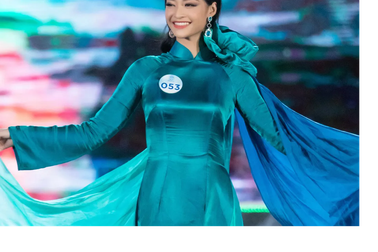 Thí sinh hoa hậu thế giới Việt Nam nền nã với áo dài