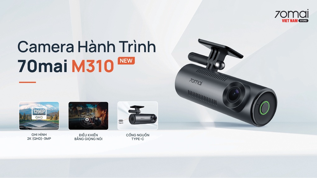 70mai ra mắt camera hành trình M310 ghi hình 2K thế hệ mới - 1 70mai ra mắt camera hành trình M310 ghi hình 2K thế hệ mới - 1