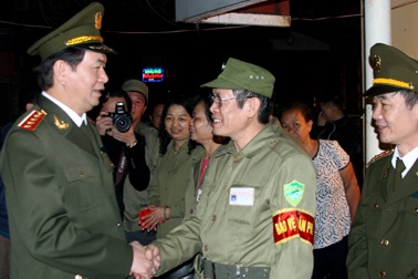 Bộ trưởng Bộ Công an chúc Tết tổ công tác 141 Hà Nội